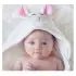 Baby Snow Terry Hooded Bath Towel - Lola Lamb