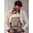Baby Carrier Mini - Cotton, Beige Leopard