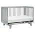 Hudson 3 in 1 Crib with Toddler Rail - Grey