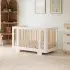 Yuzu 8 in 1 Convertible Crib with All Stages Conversion Kit - White/Natural