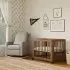 Yuzu 8-In-1 Convertible Crib with Toddler Conversion Kit - Natural Walnut