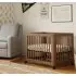 Yuzu 8-In-1 Convertible Crib with Toddler Conversion Kit - Natural Walnut