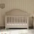 Beckett Rustic 4-in-1 Convertible Curve Top Crib - Sandbar