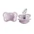 Couture Soft Silicone Pacifier 2 Pack - Dusty Lilac