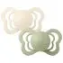 Couture Soft Silicone Pacifier 2 Pack - Ivory/Sage