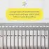 Mesh Crib Liner - Light Grey Star