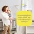 Mesh Crib Liner - Light Grey Star