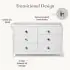 Briar Double Dresser - True White