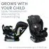 Poplar S Convertible Car Seat - Stone Onyx