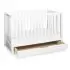 Colby 4 In 1 Convertible Crib with Trundle Drawer - White