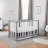 Colby 4-in-1 Low Profile Convertible Crib - Grey White