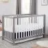 Colby 4-in-1 Low Profile Convertible Crib - Grey White