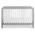 Colby 4-in-1 Low Profile Convertible Crib - Grey White