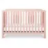Colby 4-in-1 Low Profile Convertible Crib - Petal Pink
