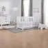 Colby 4 in 1 Low Profile Convertible Crib - White 