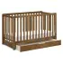 Colby 4 In 1 Convertible Crib with Trundle Drawer - Walnut