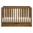 Colby 4 In 1 Convertible Crib with Trundle Drawer - Walnut