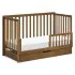 Colby 4 In 1 Convertible Crib with Trundle Drawer - Walnut