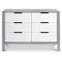 Colby 6 Drawer Dresser - Grey/White