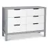 Colby 6 Drawer Dresser - Grey/White