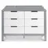 Colby 6 Drawer Dresser - Grey/White