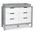 Colby 6 Drawer Dresser - Grey/White