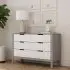 Colby 6 Drawer Dresser - Grey/White