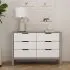 Colby 6 Drawer Dresser - Grey/White