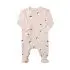 Modal Zipper Footie - Dusty Pink Strawberry