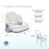 Cozy Pod Booster Seat with Removeable Cover - White
