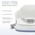 Cozy Pod Booster Seat with Removeable Cover - White