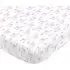 Crib Fitted Sheet - Pink Llama