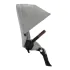 Gazelle S Seat - Silver / Stone Grey