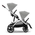 Gazelle S Seat - Silver / Stone Grey