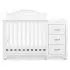 Charlie 4-in-1 Convertible Mini Crib and Changer - White