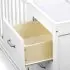 Charlie 4-in-1 Convertible Mini Crib and Changer - White