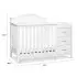 Charlie 4-in-1 Convertible Mini Crib and Changer - White