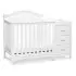 Charlie 4-in-1 Convertible Mini Crib and Changer - White