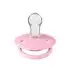 De Lux Silicone One Size Pacifiers - Baby Pink