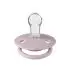 De Lux Silicone One Size Pacifier 2 Pack - Dusky Lilac