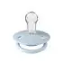 De Lux Silicone Pacifier One Size 2 Pack - Baby Blue