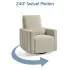 Dorian Channel Power Recliner - Crew Fog