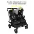 Double Double Duo Stroller - Flint Grey