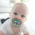 Advantage Pacifier - Stage 2 -Skateboard Snail/Glow in the Dark Blue