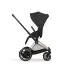 E - Priam Chrome Black Frame Stroller