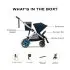 eGazelle S - Silver Frame with Ocean Blue Seat