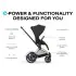 E - Priam Chrome Black Frame Stroller
