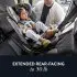 GOLD Revolve360 SLIM  Rotational Convertible Car Seat - Obsidian