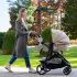 Shyft Intuiti+ Travel System/Revolve180 LiteMax NXT Rotating Infant Seat with SensorySoothe Travertine
