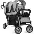 Trio Sport Triple Tandem Stroller - Grey